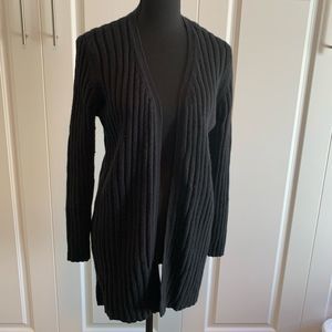 Open front long cardigan sweater